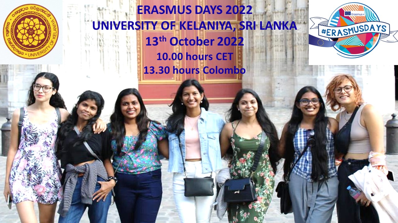 Erasmus Days 2022 University of Kelaniya held on 13th October