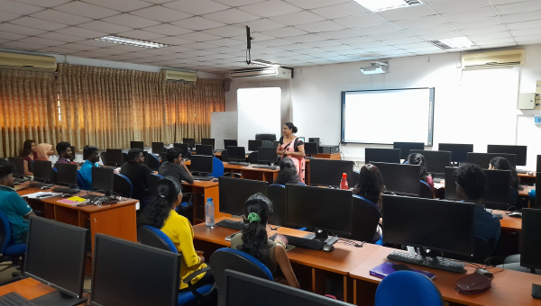 Career counselling session for the 3rd year students of the Department of Commerce & Financial Management
