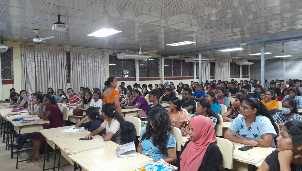 Career counselling session for the 1st year students of the Department of Commerce & Financial Management 
